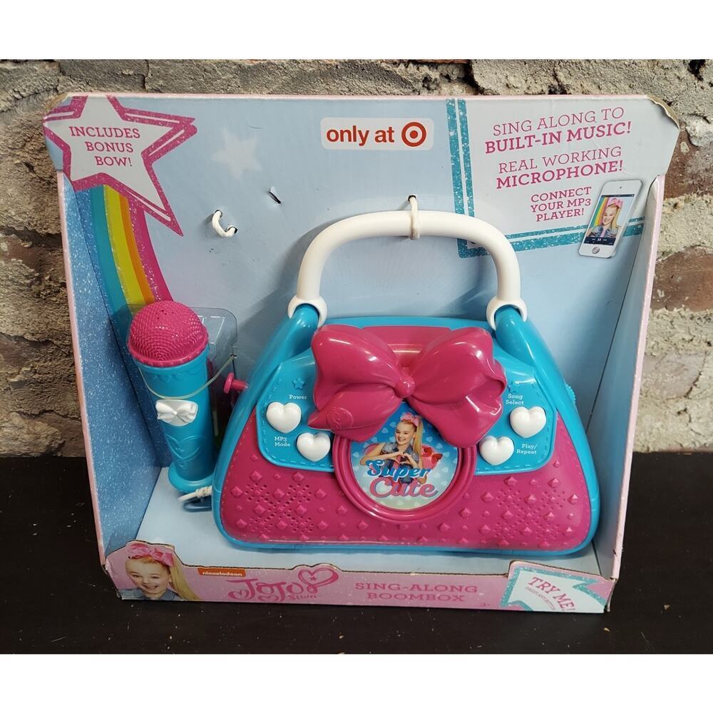 Nickelodeon JoJo Siwa Super Cute Sing Along Karaoke Machine W Microphone Boombox